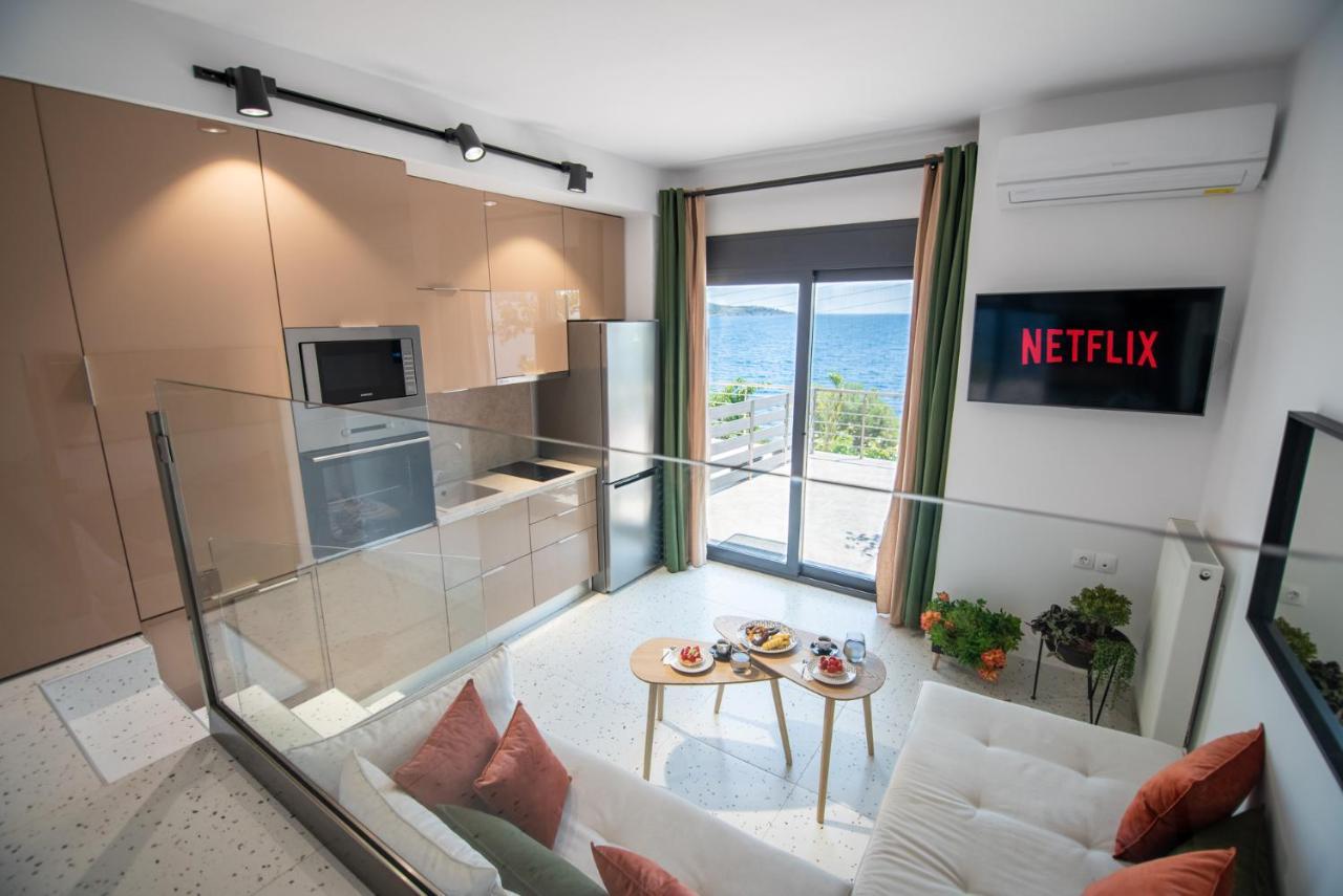 Anemos Seaside Apartment Неос-Мармарас Экстерьер фото